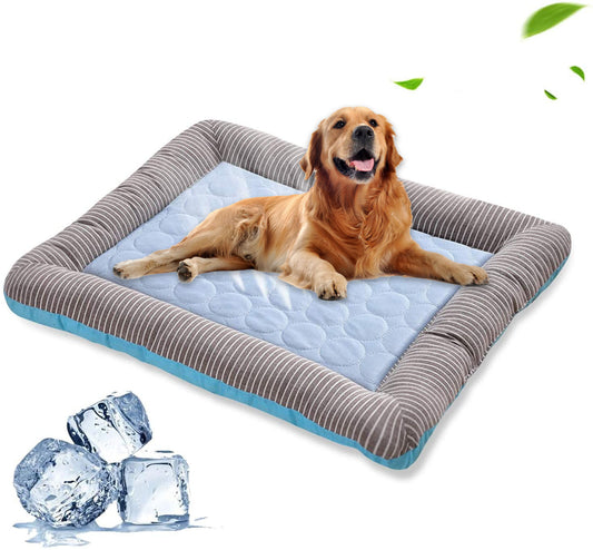 Pet Cooling Pad Bed For Dogs Cats Puppy Kitten Cool Mat Pet Blanket Ice Silk Material Soft For Summer