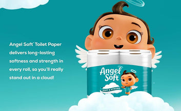 Angel Soft Toilet Paper, 16 Mega Rolls = 64 Regular Rolls, Soft and Strong Toilet Tissue