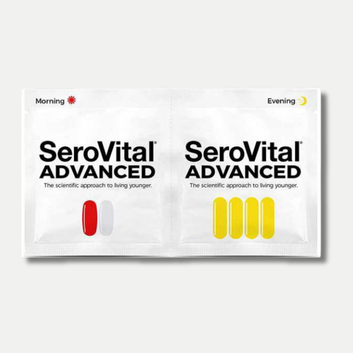 Serovital Advanced Anti-Aging Therapy Supplement – Renewal Complex + Morning Blend for Energy, Sleep, Skin Hydration & Immune Support (180 Count)