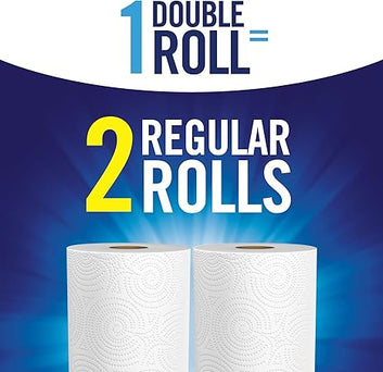 Sparkle Pick-A-Size Paper Towels, 6 Double Rolls (660 Sheets Total) - Strong 2-Ply Towels for Kitchen Cleanup and Everyday Messes